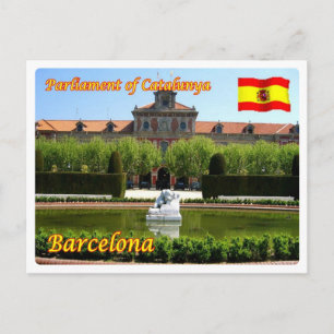 スペイン – バルセロナ – カタルーニャの議会 –  ポストカード