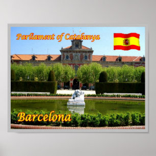 スペイン - バルセロナ - カタルーニャ議会 - ポスター