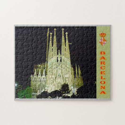 スペイン – バルセロナ – バシリカSagrada Familia - ジグソーパズル (横)