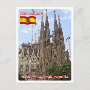 スペイン – バルセロナ – バシリカSagrada Familia - ポストカード