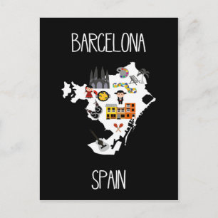 スペイン,バルセロナ, ポストカード