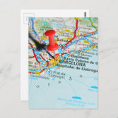 スペイン，バルセロナ ポストカード (正面/裏面)