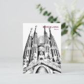 スペイン バルセロナ ヴィンテージ 旅行 観光 ポストカード (スタンド正面)
