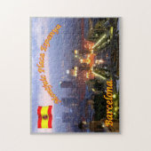 スペイン – バルセロナ – Montjuic Placaスペイン – ジグソーパズル (縦)