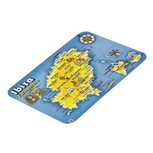 スペイン – バレアレス諸島 – イビサ – Eivissa - マグネット (左側)
