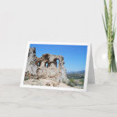 スペイン、バレンシアのドメーニョ・ビエホにある古城 カード (正面)