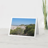 スペイン・バレンシアのLlíriaの町景色 カード (正面)