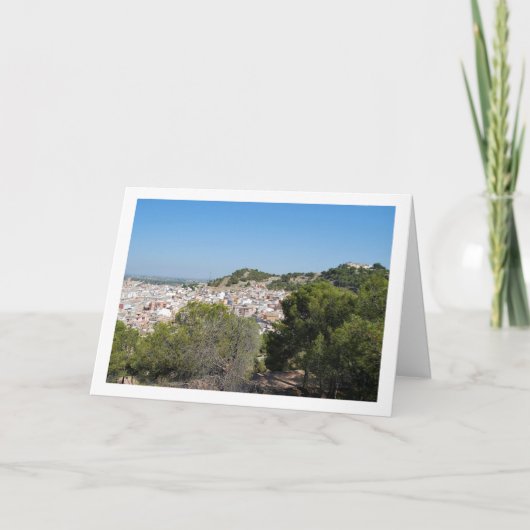 スペイン・バレンシア州のLliria町の風景 カード (正面)