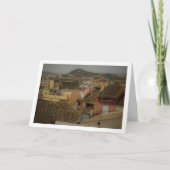 スペイン・バレンシア州ベニサノ町の屋根の景色 カード (正面)