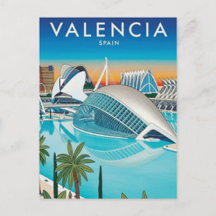 スペイン バレンシア 旅行 ポストカード