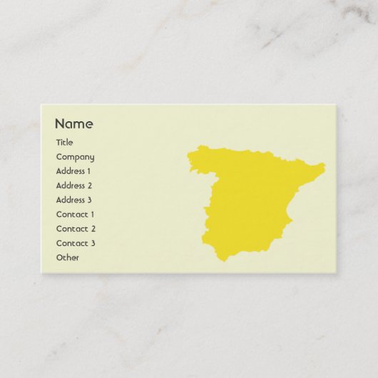 スペイン-ビジネス 名刺 (正面)