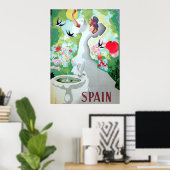 スペイン ビンテージ ポスター 印刷 (ホームオフィス)