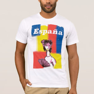 スペイン ビンテージ 旅行ポスター Tシャツ
