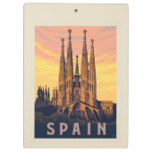 スペイン | ファミリアサグラダ クリップボード (裏面)