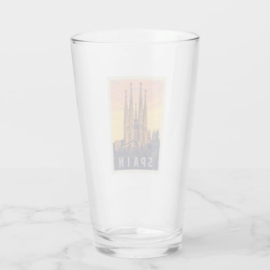 スペイン | ファミリアサグラダ タンブラーグラス (裏面)