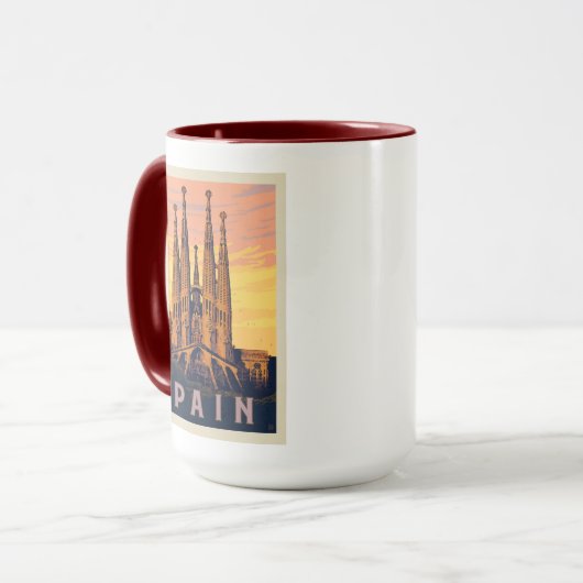 スペイン | ファミリアサグラダ マグカップ (正面左)