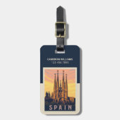 スペイン | ファミリアサグラダ ラゲッジタグ (正面縦)