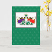 スペイン、フェリズ・ナヴィダエンジェルス カード (黄色い花)