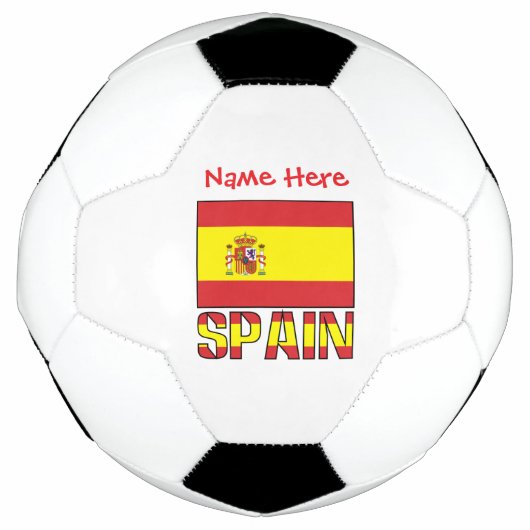スペイン フラグ オリジナル  サッカーボール (正面)