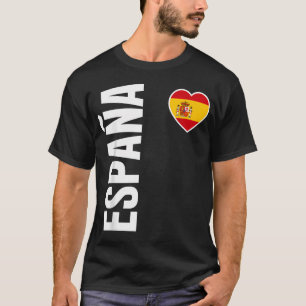 スペイン フラグ ハート プライド Tシャツ