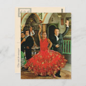 スペイン,フラメンコダンサー ポストカード (正面/裏面)