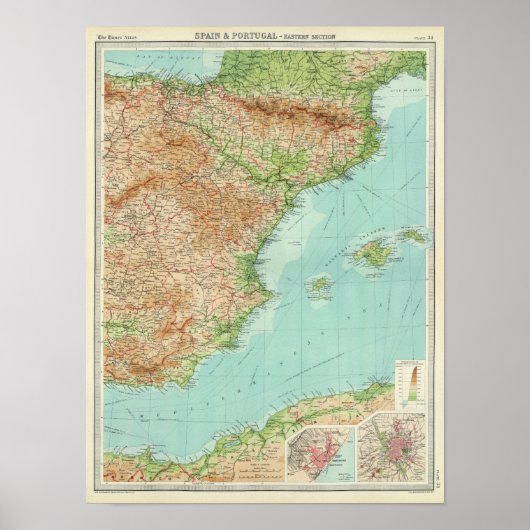 スペイン・ポルトガル東部地域 ポスター (正面)