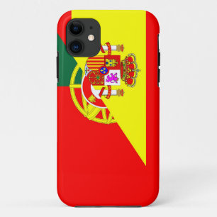 スペイン・ポルトガル近隣諸国ハーフ国旗の記号 iPhone 11 ケース