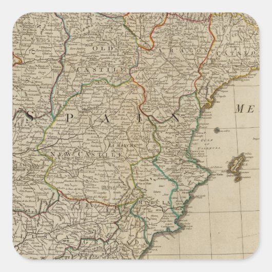 スペイン，ポルトガル スクエアシール (正面)