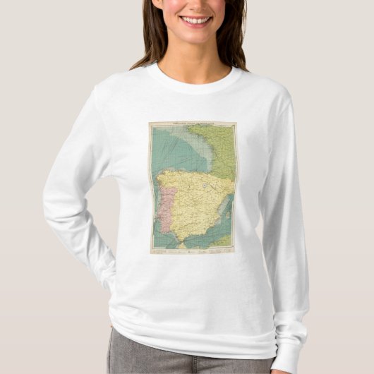スペイン、ポルトガル、西部のフランス Tシャツ (正面)