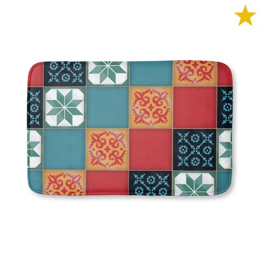 スペイン ポルトガル azulejos タイル ボードゲーム Azul バスマット