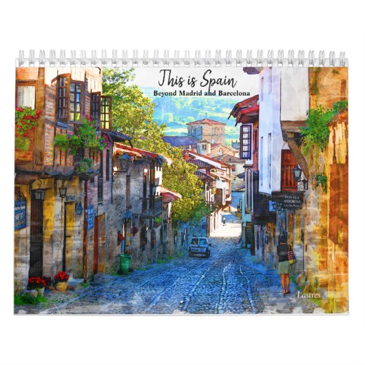 スペイン – マドリードとバルセロナ・カレンダの向こう カレンダー (カバー)