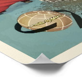 スペイン,マドリードのヴィンテージ旅行ポスター ポスター (角)