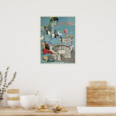 スペイン,マドリードのヴィンテージ旅行ポスター ポスター (キッチン)