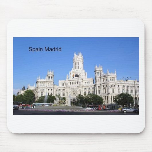 スペイン、マドリード市役所Plaza de Cibeles (St.K) マウスパッド (正面)