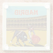 スペイン，マドリード ガラスコースター (裏面)