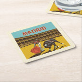 スペイン，マドリード スクエアペーパーコースター (アングル)