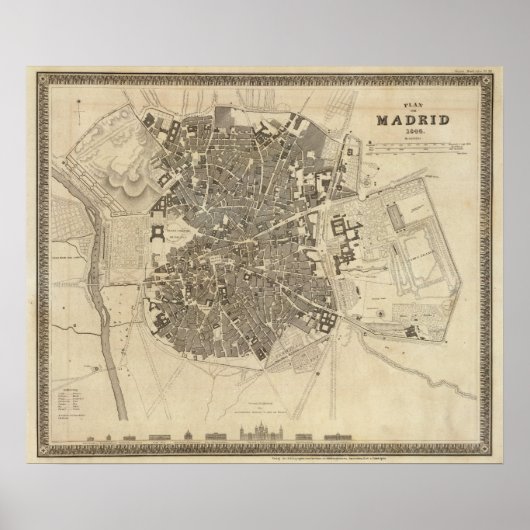 スペイン，マドリード ポスター (正面)