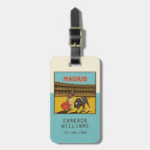 スペイン，マドリード ラゲッジタグ (正面縦)