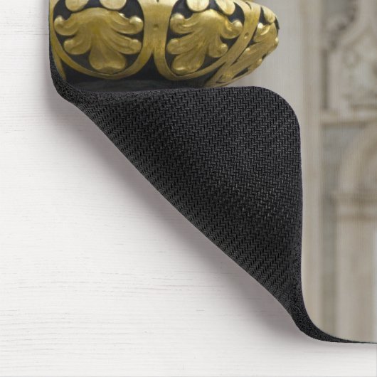 スペイン、マドリード。宮殿王室の、金華美箔付きランプ マウスパッド (コーナー)