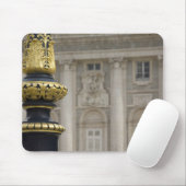 スペイン、マドリード。宮殿王室の、金華美箔付きランプ マウスパッド (マウス)