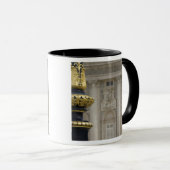 スペイン、マドリード。宮殿王室の、金華美箔付きランプ マグカップ (正面右)