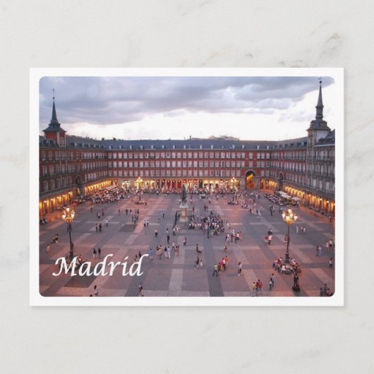 スペイン – マドリード – 市長広場 – ポストカード (正面)