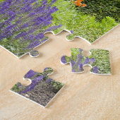 スペイン、マドリード。牡丹王室の園赤実在 ジグソーパズル (側面)