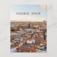 スペイン マドリード 空撮 市街景観（縦） 旅行