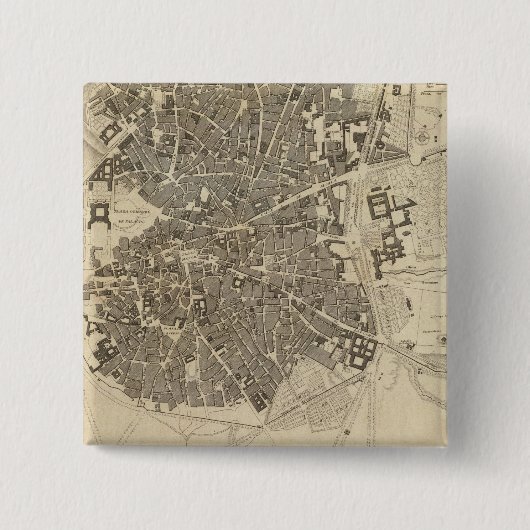 スペイン，マドリード 缶バッジ (正面)