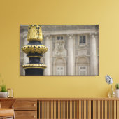 スペイン、マドリード。金王室の金の華美ランプ キャンバスプリント (インサイチュ (リビング))