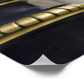 スペイン、マドリード。金王室の金の華美ランプ ポスター (角)