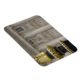 スペイン、マドリード。金王室の金の華美ランプ マグネット (右側)