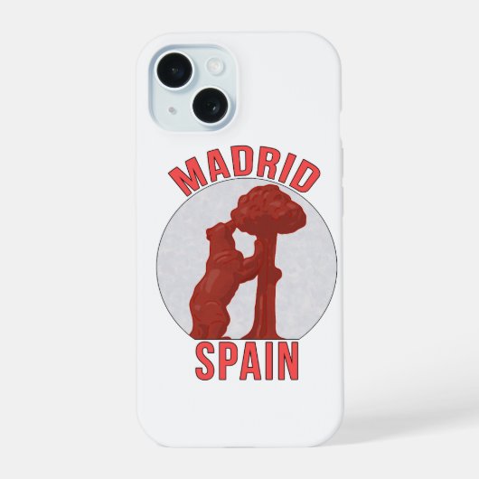 スペイン・マドリード iPhone 15ケース (裏面)