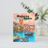スペイン・マヨルカ島の旅行絵葉書アート スペイン旅行のポストカード ポストカード (スタンド正面)
